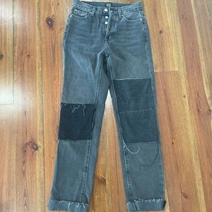BDG urban outfitters black patchwork jeans size 25